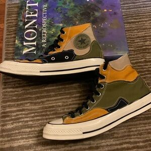 Converse Chuck 70s. Hacked archive dark moss black Men’s 9 like new condition